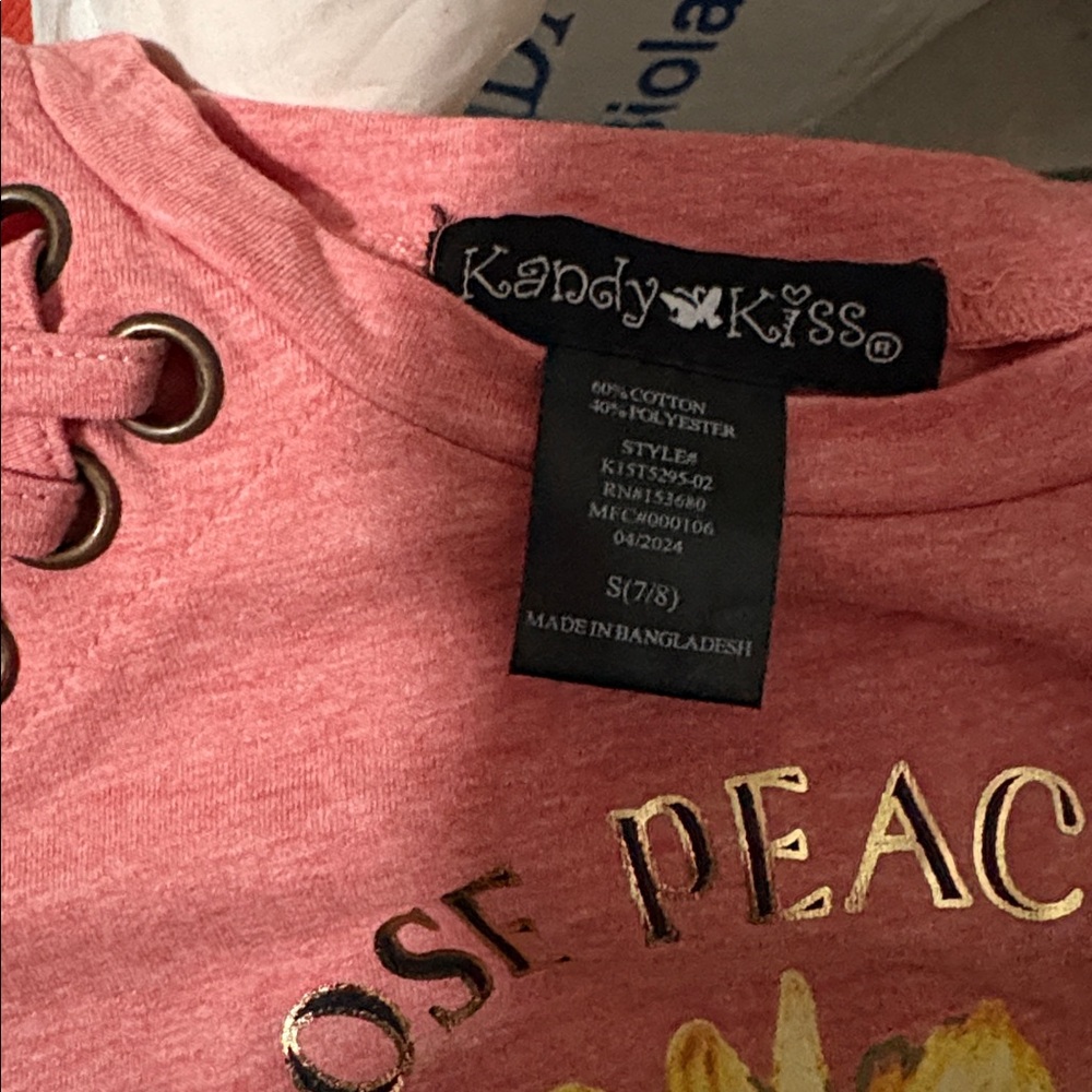 Kandy Kiss Kids Girl Top - Picture 2 of 2